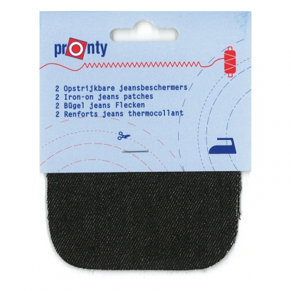 Korjauspaikat farkkuihin, 2 kpl Musta 15x10 cm