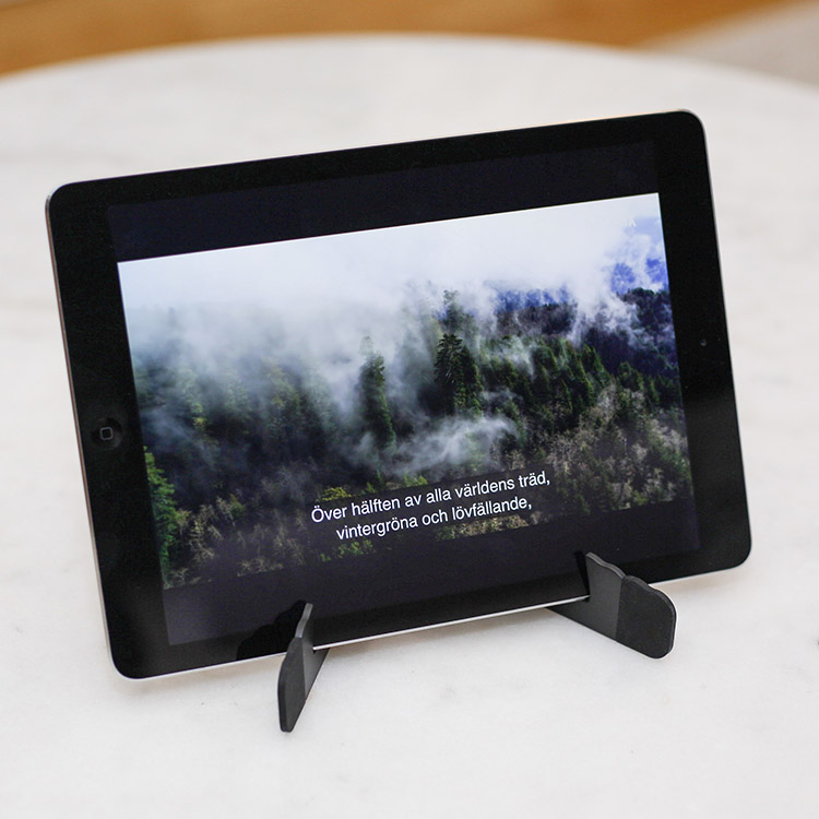 Taitettava jalusta, Musta