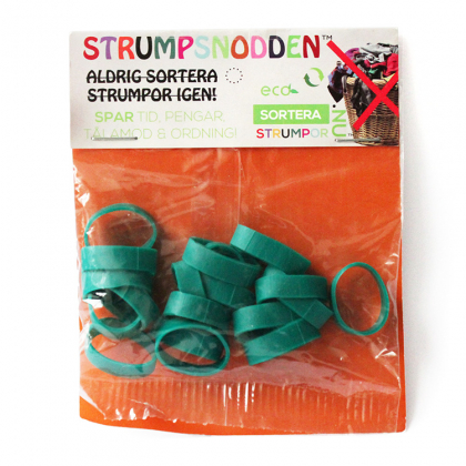 Kumilenkit sukkien lajitteluun Strumpsnodd, Vihreä