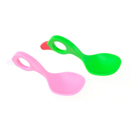 Lasten lusikka, Vihreä/Vaaleanpunainen