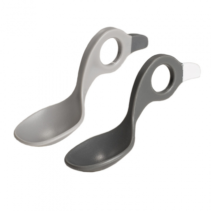 Lasten lusikka, Tummanharmaa/Vaaleanharmaa