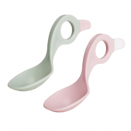Lasten lusikka, Pastellivaaleanpunainen/Pastellivihreä