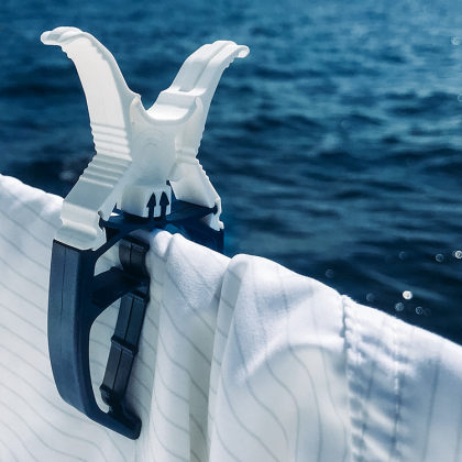 Pyykkipoika FixClip, 6 kpl Sininen/valkoinen