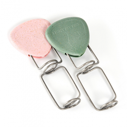 Grillihaarukka tikun päähän, 2 kpl Vihreä/Roosa