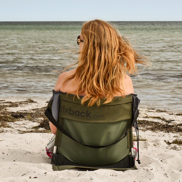 Relaxback, kokoontaitettava selkänoja, Vihreä