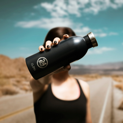 Termospullo ruostumatonta terästä 500 ml, Musta