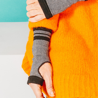 Ranteenlämmittimet, Medium-Large Musta/Valkoinen