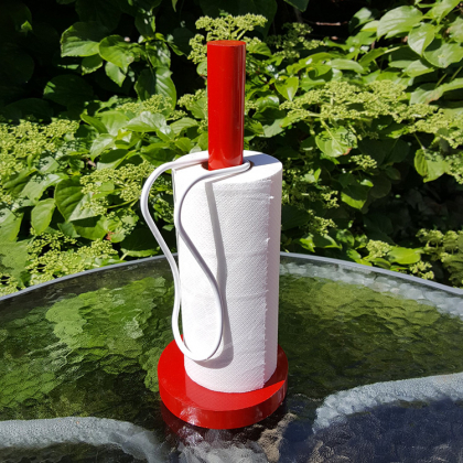 Talouspaperirullan pidike, Valkoinen