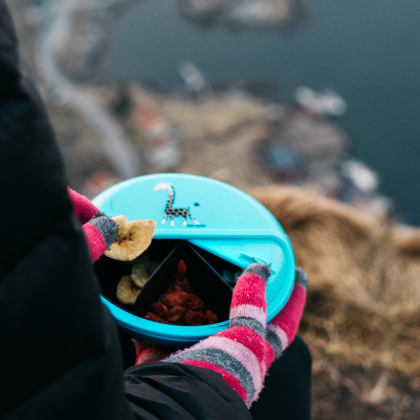 Välipalalaatikko, iso sininen