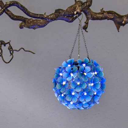 Riippuva aurinkokennokoriste, Sininen Hortensia