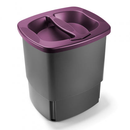 Kierrätysastia Frank, liila