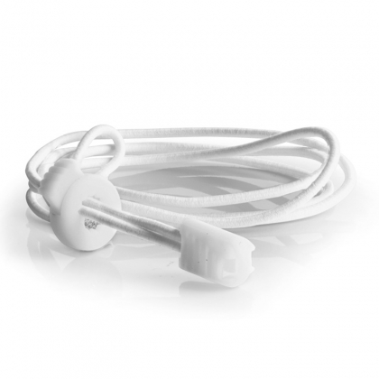 Joustavat kengännauhat pikalukolla, Valkoinen