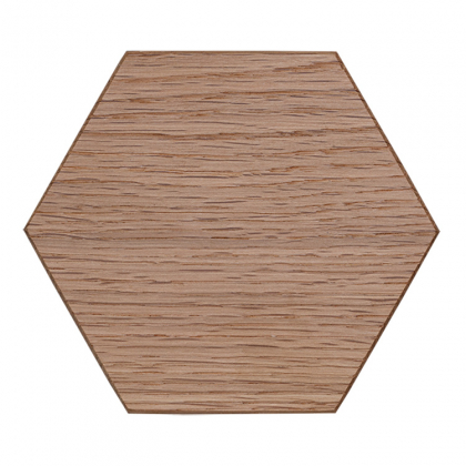 HEXA puinen veitsimagneetti, Tammi luonnonvärinen 3 kpl