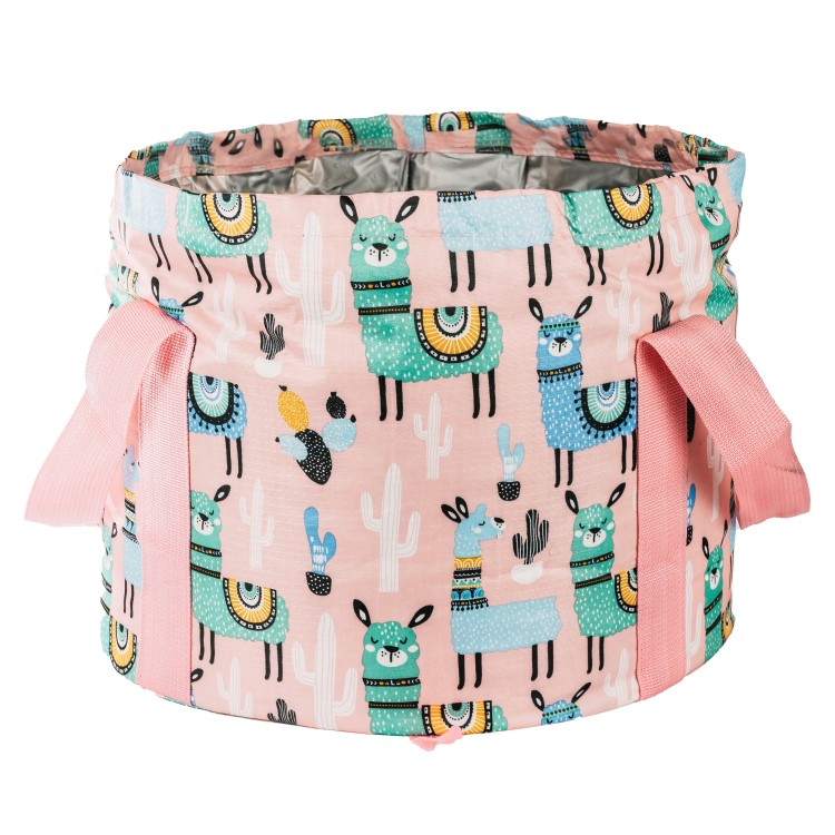 Kokoontaitettava jalkakylpy, Vaaleanpunainen Laama