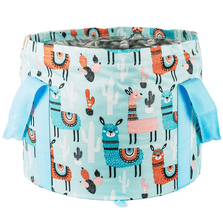 Kokoontaitettava jalkakylpy, Turkoosi Laama