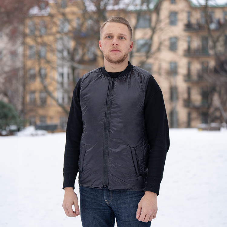 Sähkökäyttöinen lämpöliivi miehet, S