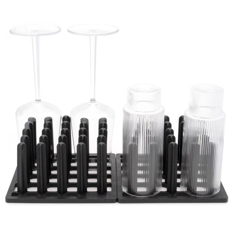 Lasiteline astianpesukoneeseen, 2 kpl Musta