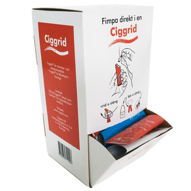 Tuhkasäiliö Ciggrid, 100-pakkaus