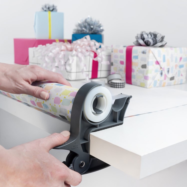 Lahjapaperirullapidikkeet Wrap Buddies, Harmaa