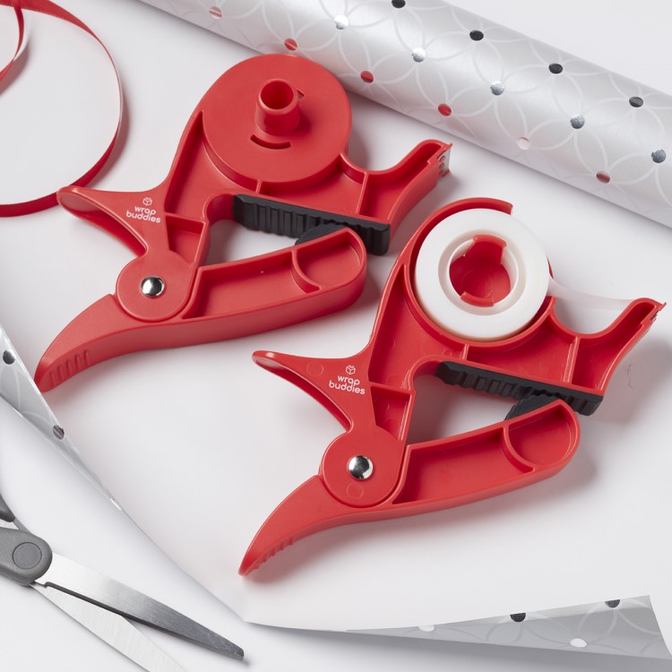 Lahjapaperirullapidikkeet Wrap Buddies, Punainen