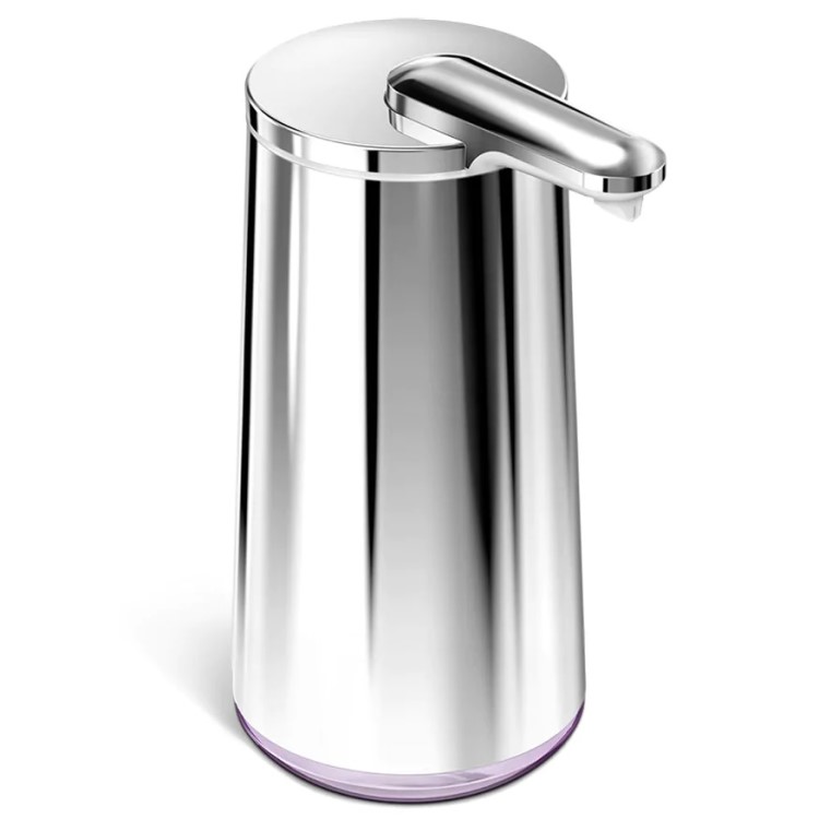 Ladattava vaahtosaippua-annostelija, Kiillotettu teräs