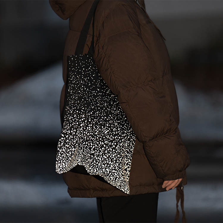 Heijastava kangaskassi MARCH, Roiske