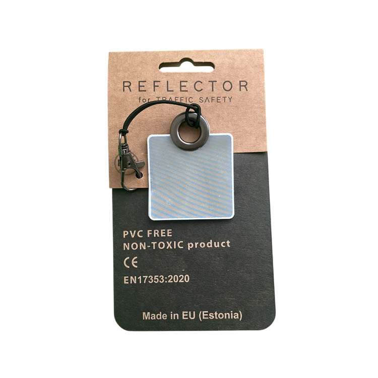 Biohajoava heijastin, Neliö