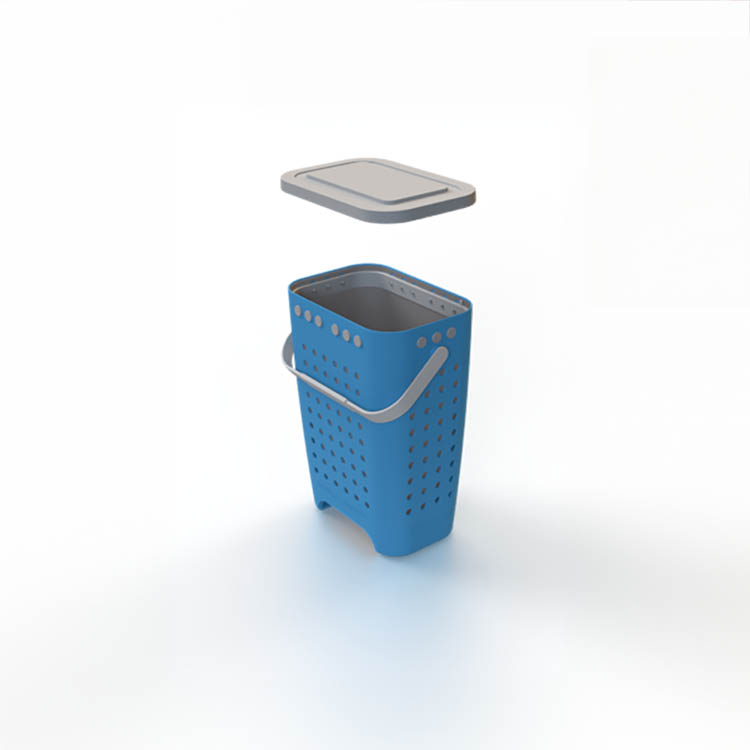 Jätteiden lajitteluastia Green Lizzie, työnnä ja tyhjennä, Laivastonsi