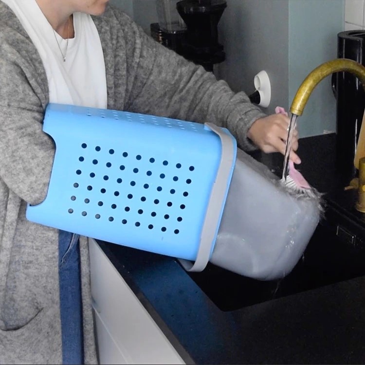 Jätteiden lajitteluastia Green Lizzie, työnnä ja tyhjennä, Taivaansini