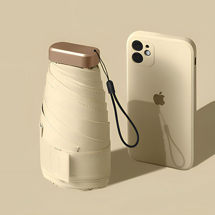 Minisateenvarjo, Beige