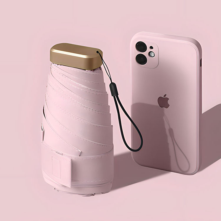 Minisateenvarjo, Vaaleanpunainen