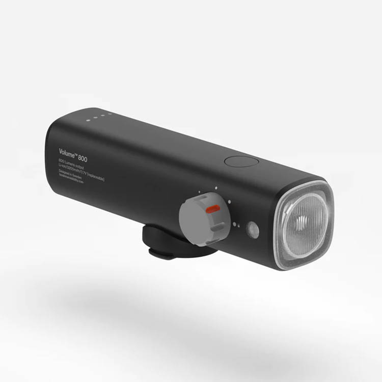 Erittäin kirkas pyörävalo, ladattava, 800 Musta