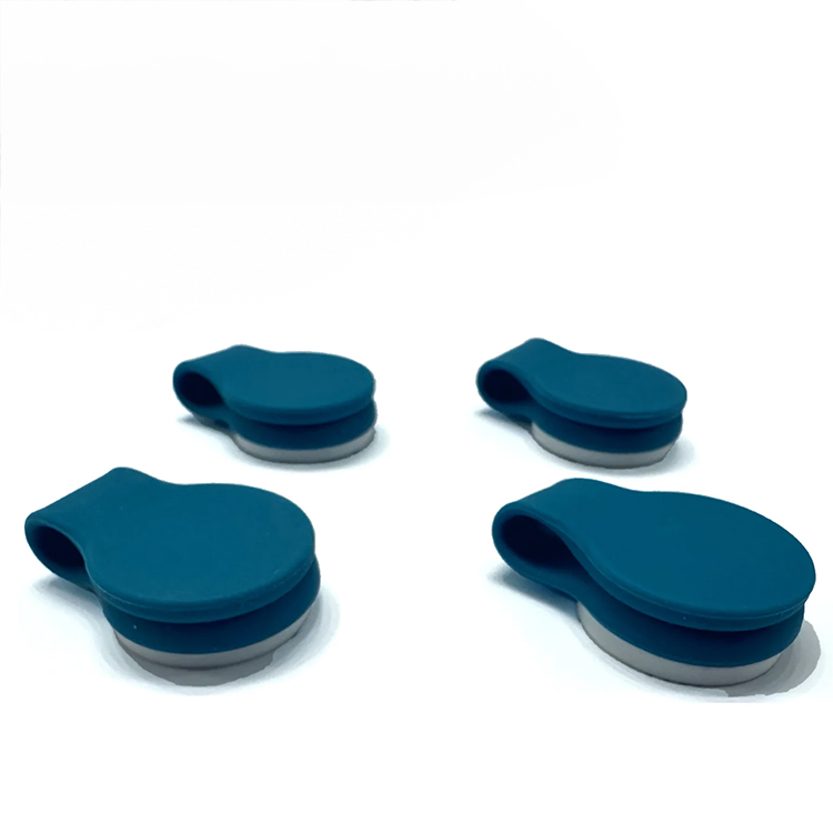 Magneettinen suihkuverhon pidike 4-pack, Sininen