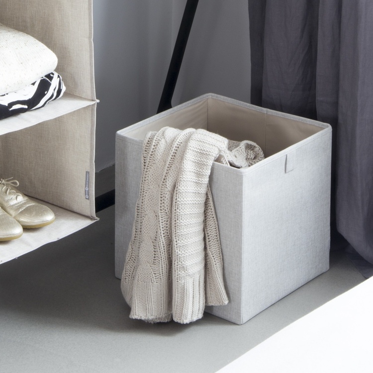 Säilytyskuutio kangasta, Bigso, beige