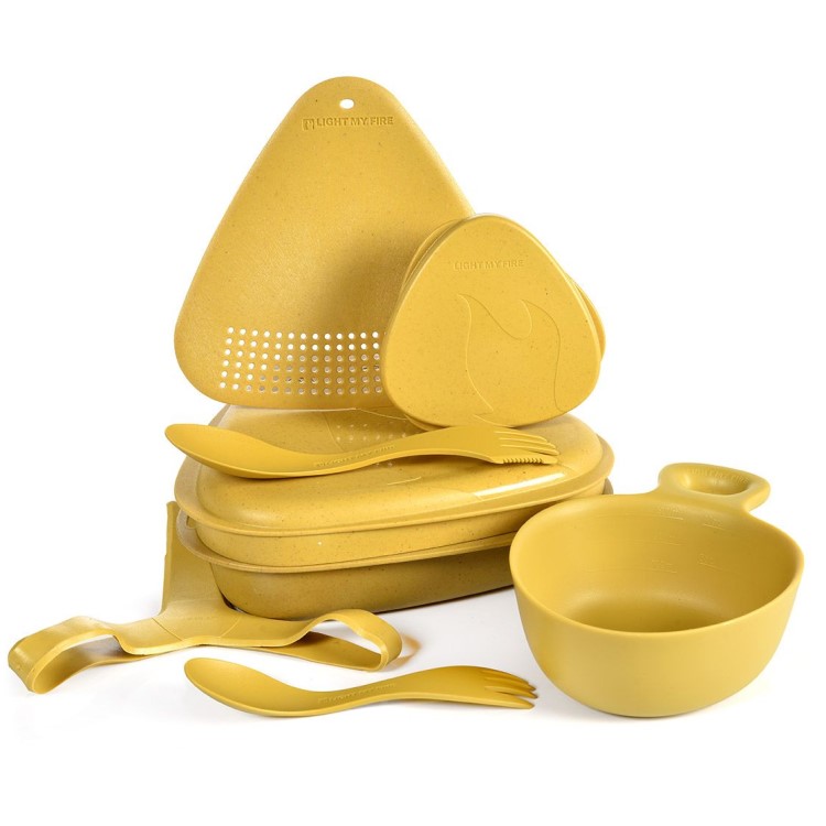 Ruokailusetti 8 osaa, Keltainen