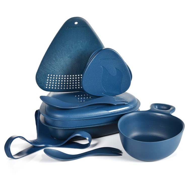 Ruokailusetti 8 osaa, Sininen