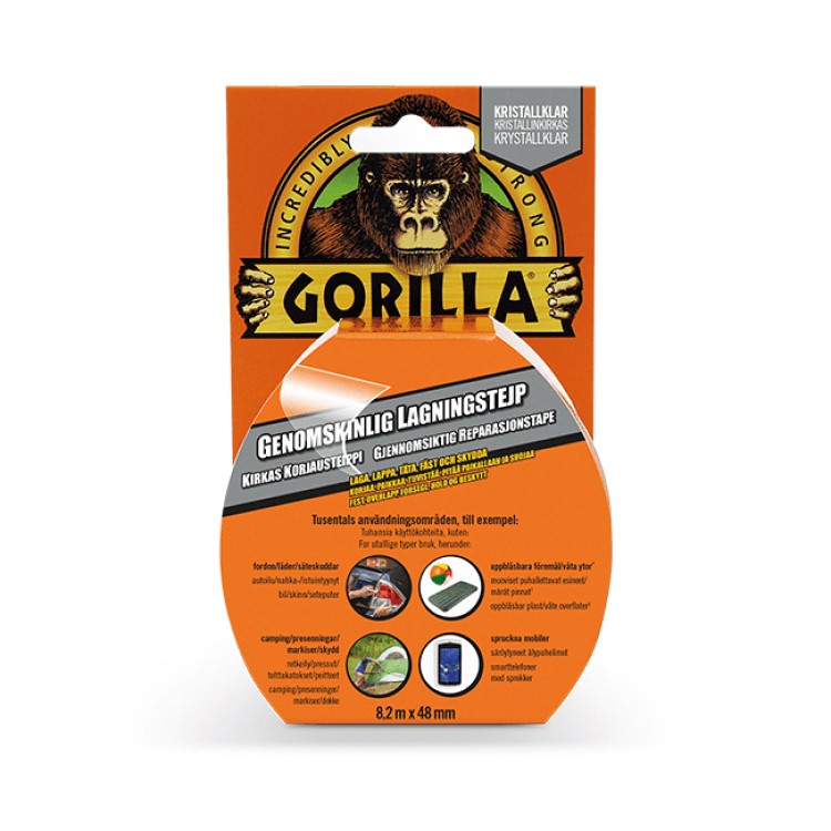 Läpinäkyvä Gorilla Tape