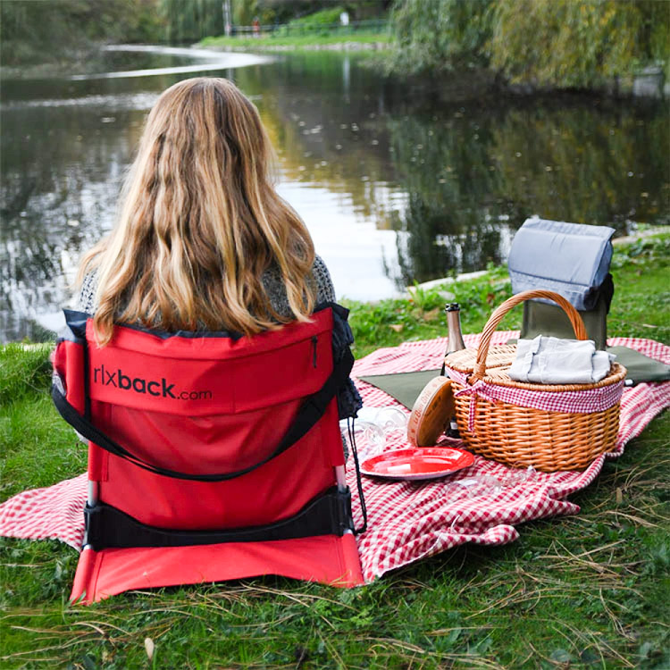 Relaxback, kokoontaitettava selkänoja