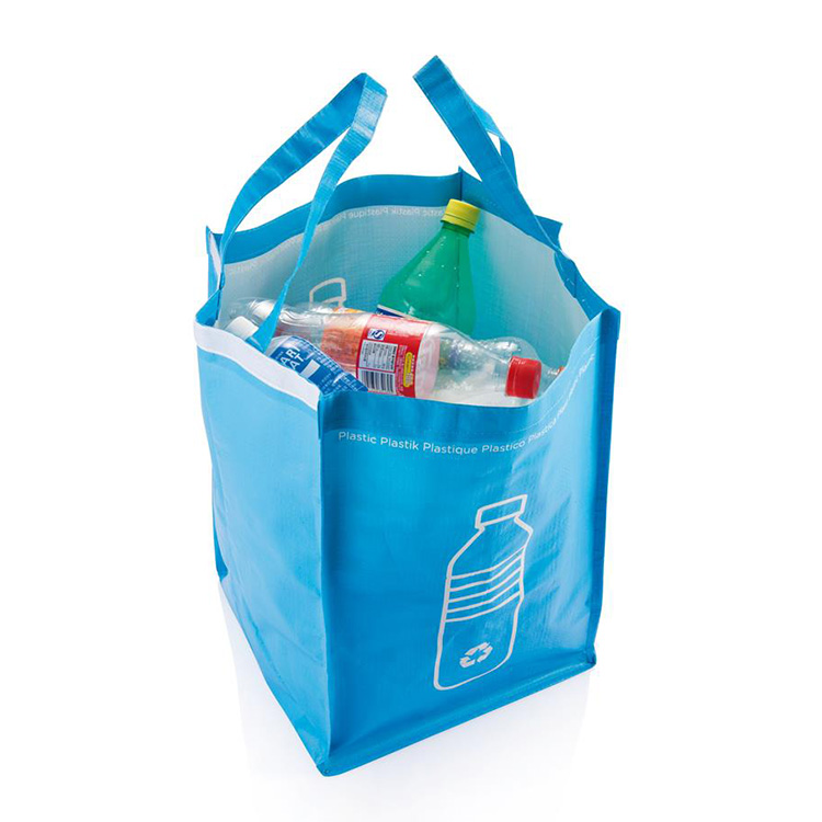 Jätelajittelukassi paperi, metalli ja muovi, COLORFUL RECYCLING