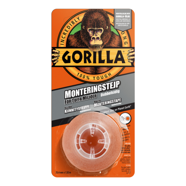 Kaksipuolinen Gorilla Tape -teippi