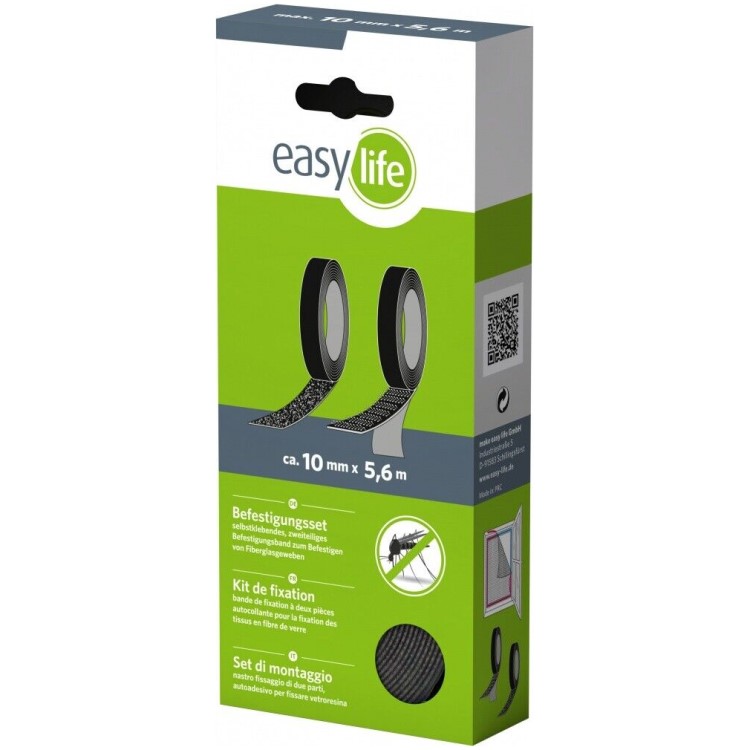 Lisätarranauha mustaan siitepölyverkkoon