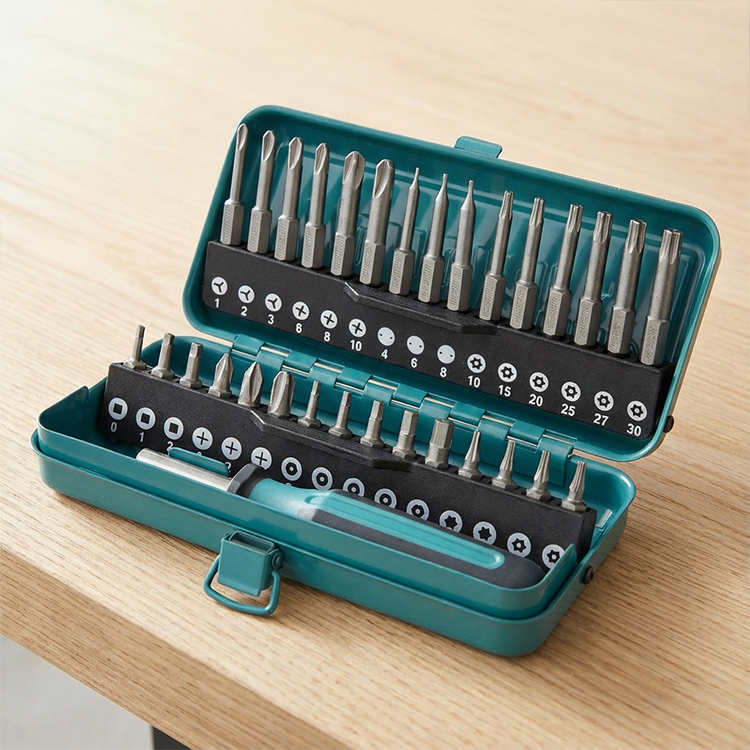 Ruuvimeisselin vaihtopäät mikroruuveille