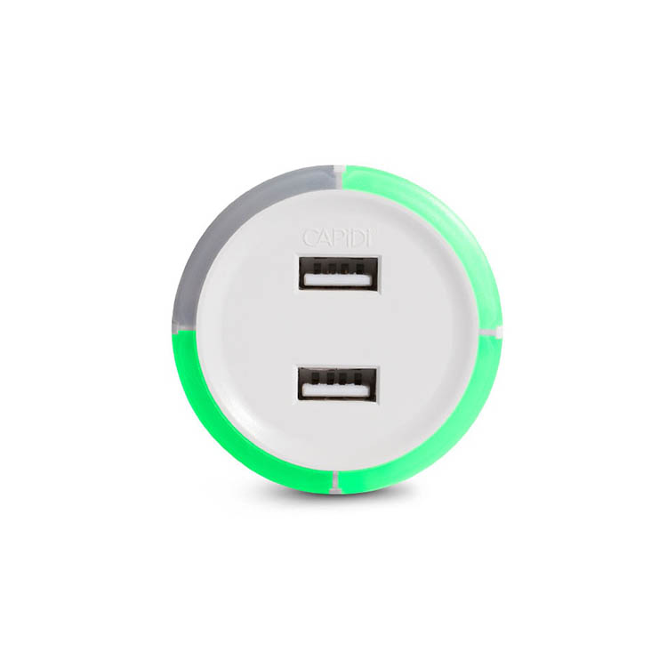 USB-pistorasia ajastimella, Capidi