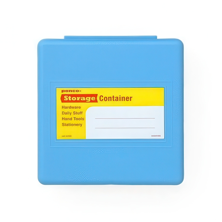 Rasia, neliönmuotoinen, PENCO STORAGE CONTAINER, 11 x 11 x K 4 cm, vaaleansininen