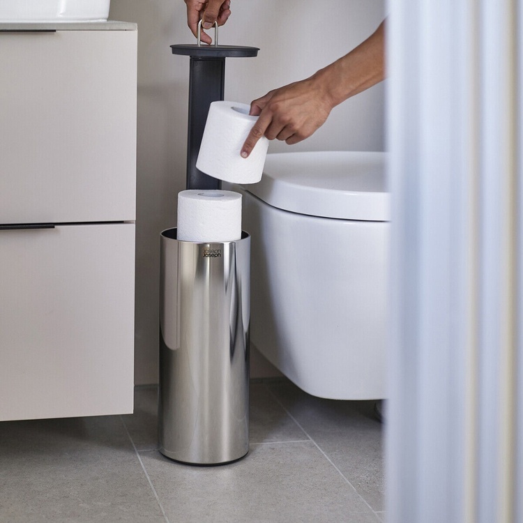 WC-paperin säilytys ruostumatonta terästä, Joseph Joseph