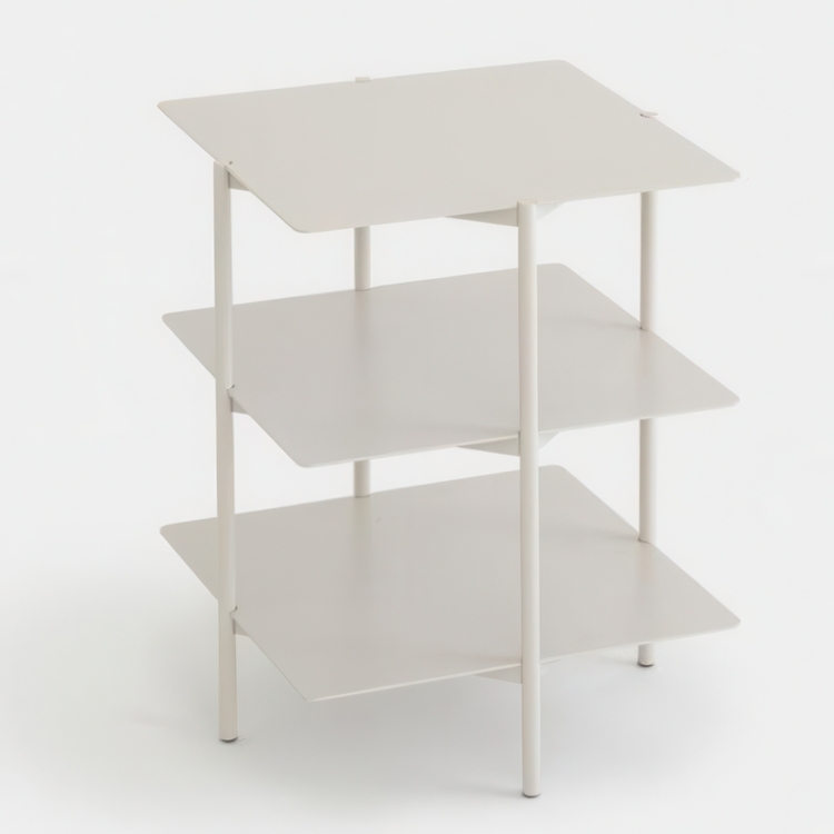 Säilytyspöytä, metallia, UMBRA TIER SIDE TABLE, 42 x 42 x K 54 cm, harmaa