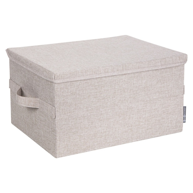 Säilytyslaatikko kiinteällä kannella 38 l, Bigso, beige