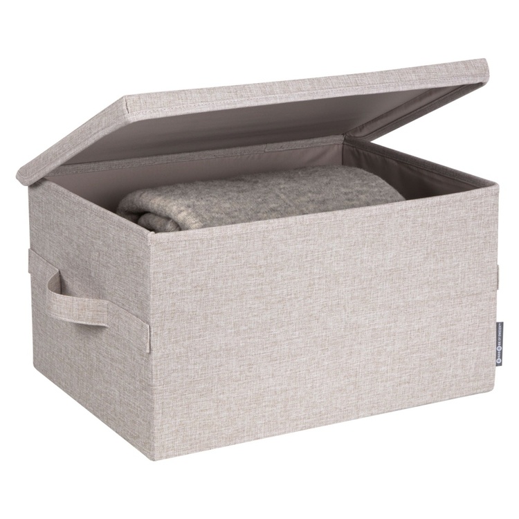 Säilytyslaatikko kiinteällä kannella 38 l, Bigso, beige