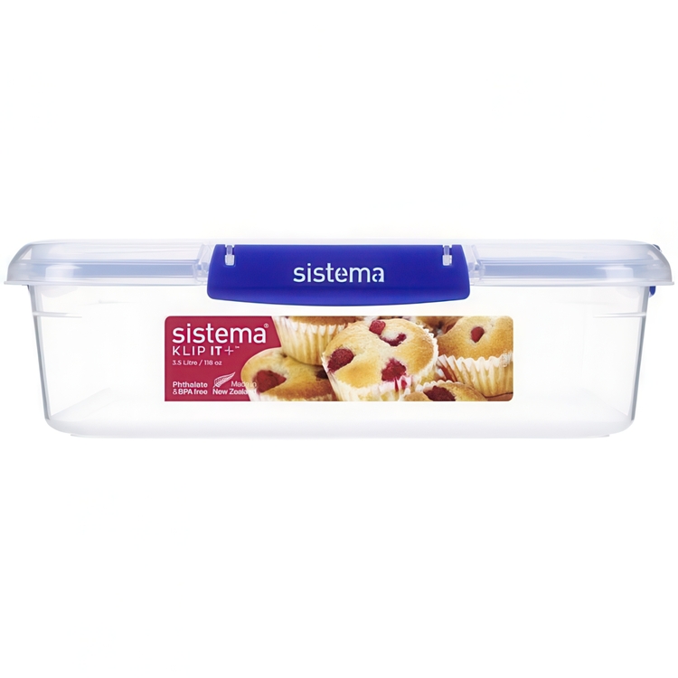Suuri neliönmuotoinen säilytysrasia 3,5 l, Sistema