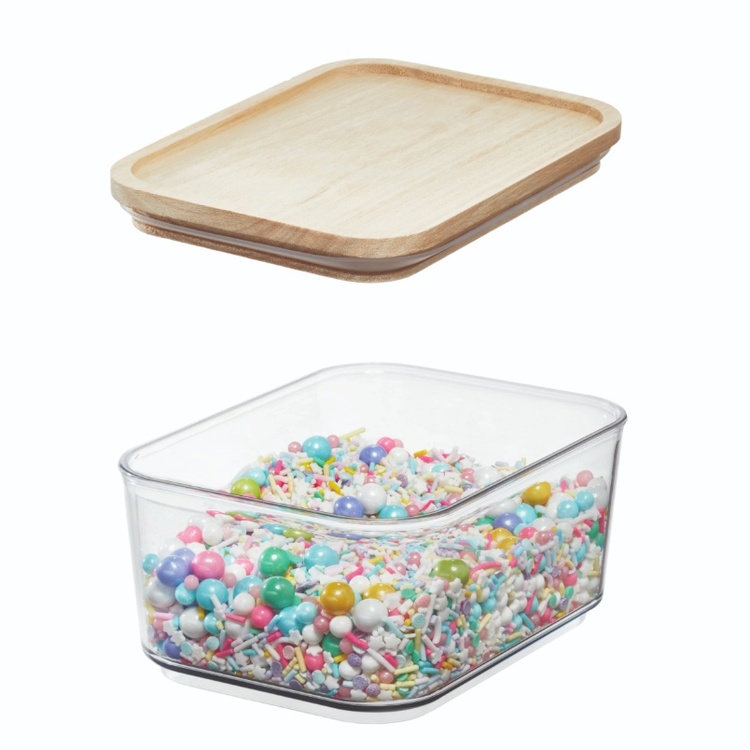 Säilytyspurkki puukannella 0,8 l, iDesign